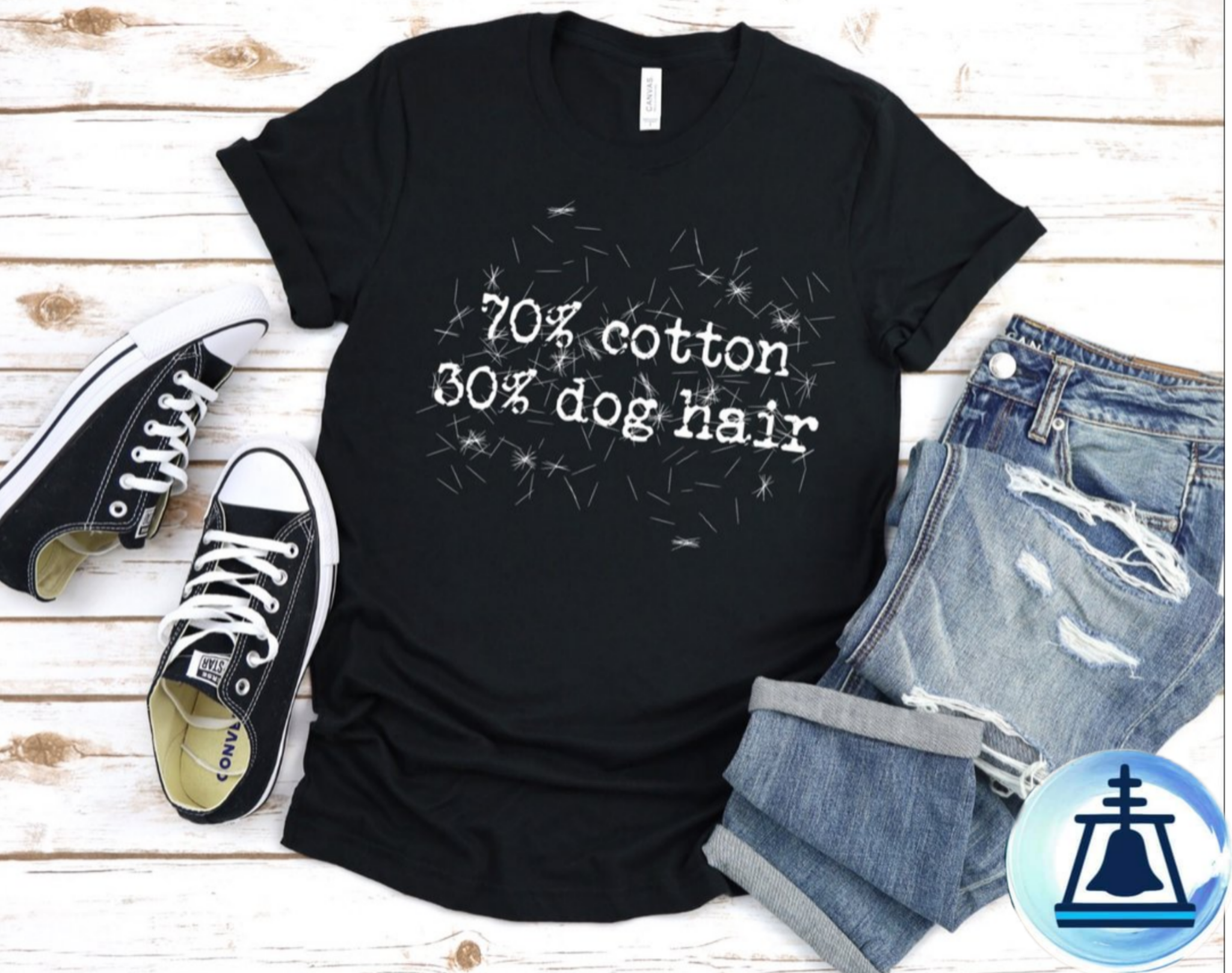 70% cotton 30% dog hair