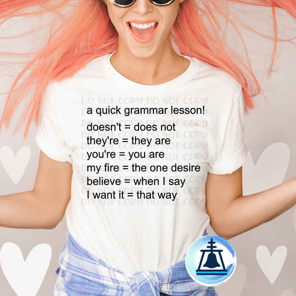 Grammar lesson